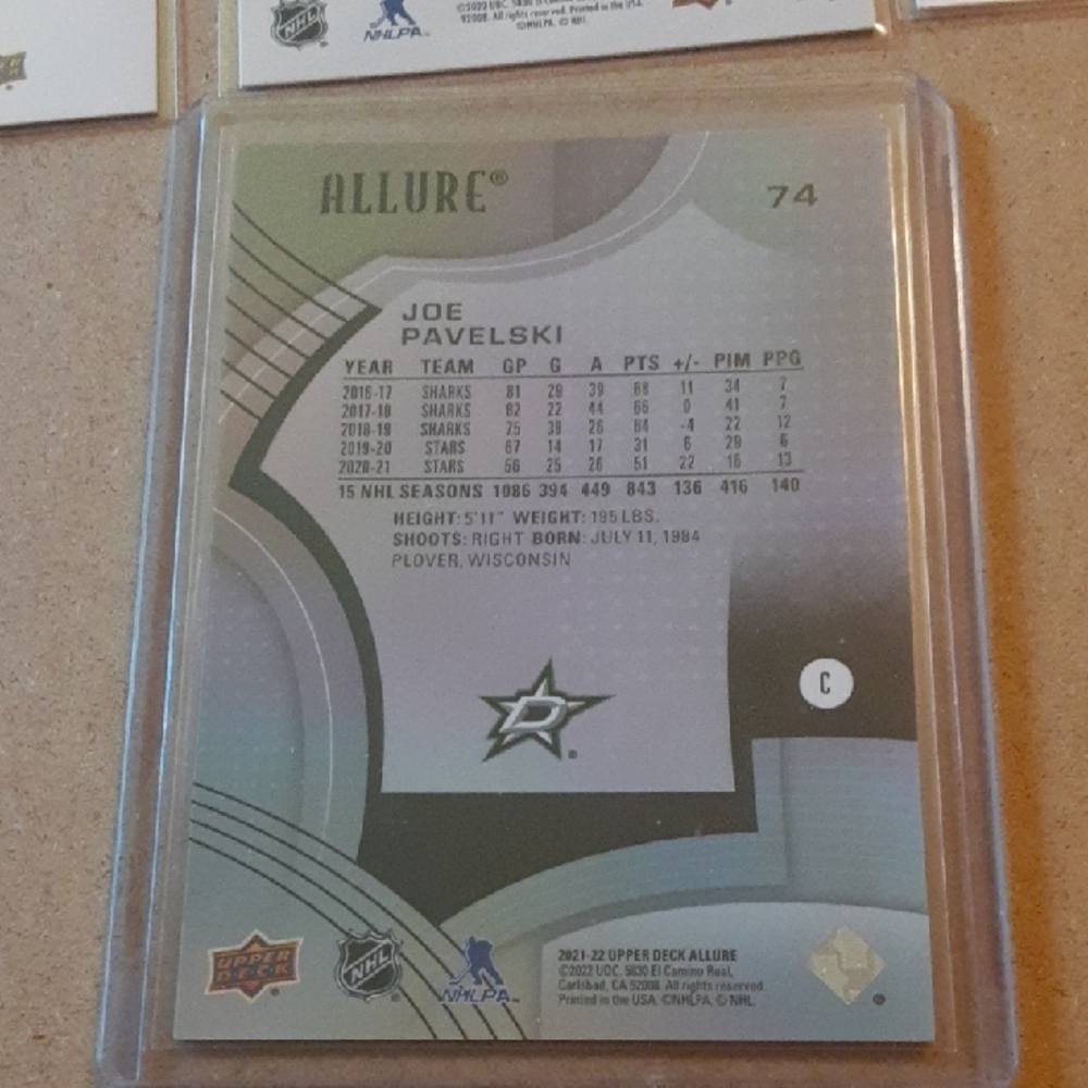 Joe Pavelski Dallas Stars Hockey Trading Cards Set - Picture 12 of 16